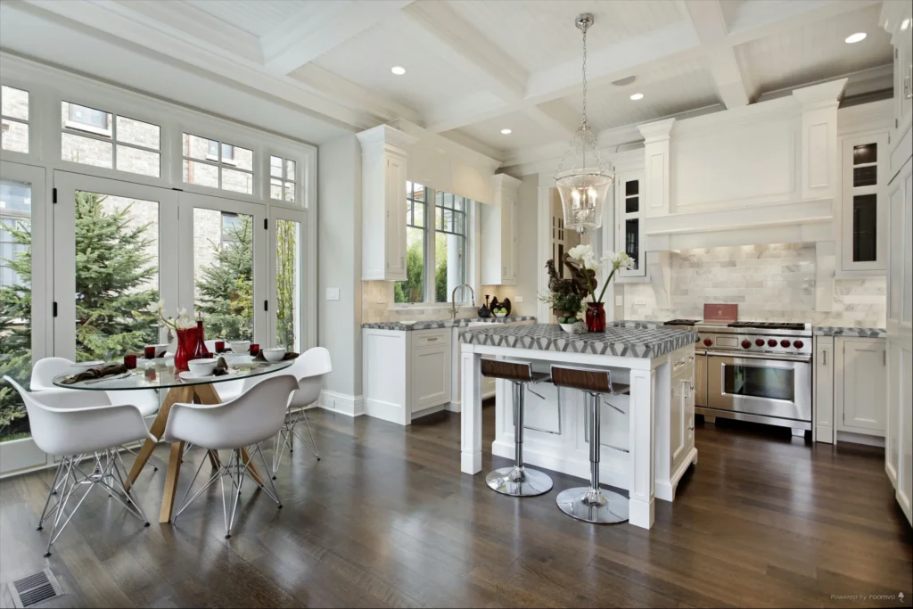 9in European White Oak Engineered Wood in Ahwatukee kitchen - desert contemporary style
